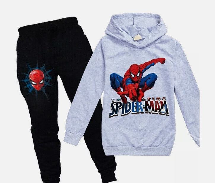 Spiderman Grey Track Suit - Preppy Kids (Grand Bazaar)