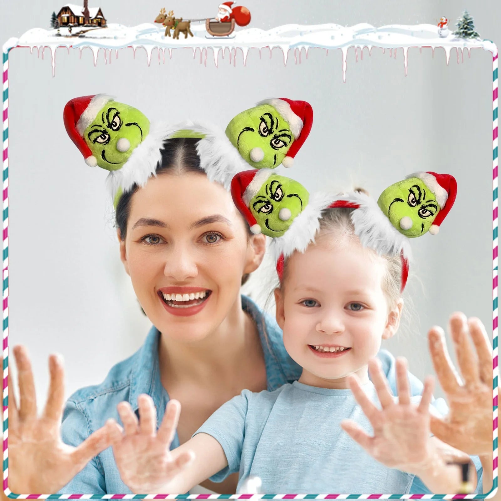 Grinch Christmas Hair Band headband - Preppy Kids (Grand Bazaar)