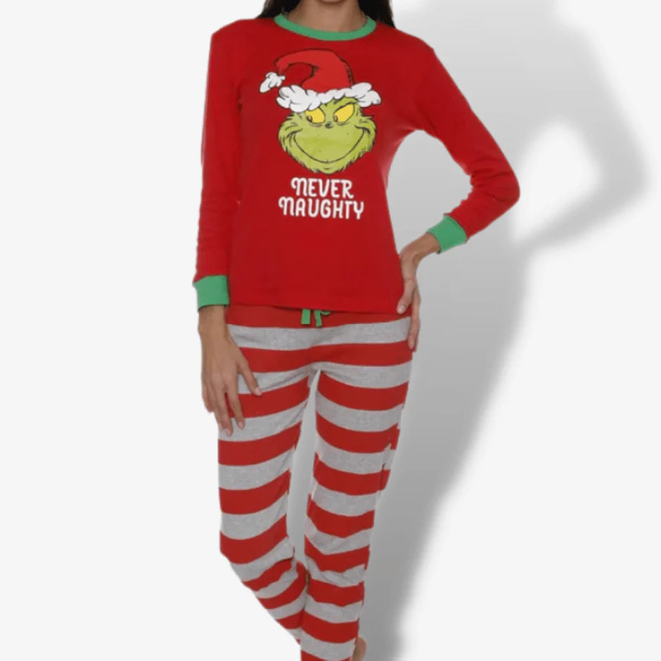 Grinch Behave for the Holidays Christmas Pajamas Kids and Adults Pyjamas - Preppy Kids (Grand Bazaar)