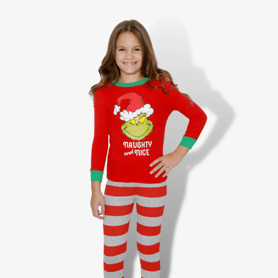 Grinch Behave for the Holidays Christmas Pajamas Kids and Adults Pyjamas - Preppy Kids (Grand Bazaar)
