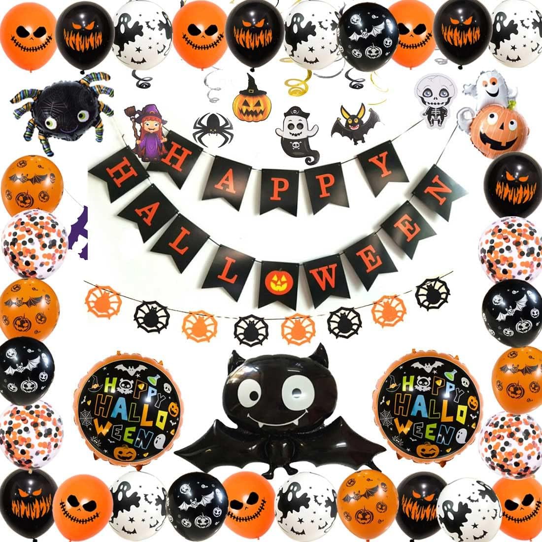Happy Halloween Decoration package (44 Pcs) - Preppy Kids (Grand Bazaar)