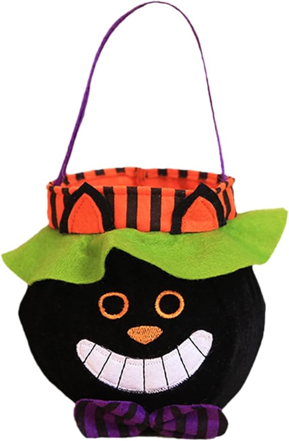 Halloween Tote Pouch Sack Candy Gift Bag Mini Handbag - Preppy Kids (Grand Bazaar)