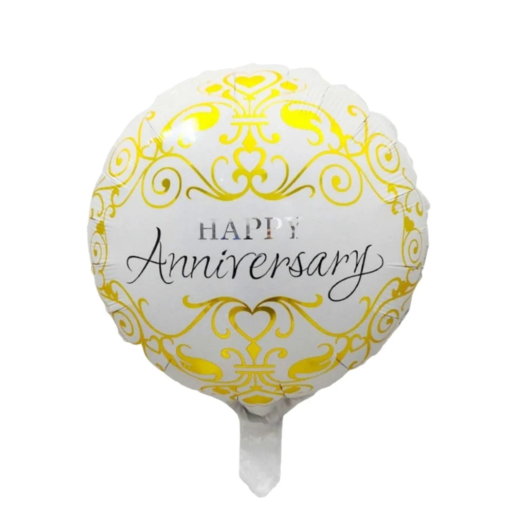 Happy Anniversary 18" Foil Balloon (Gold - Preppy Kids (Grand Bazaar)