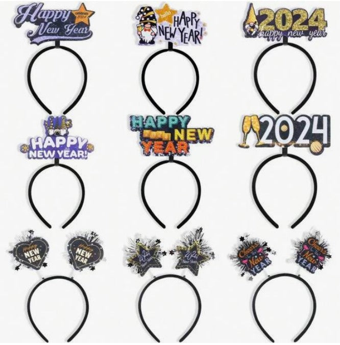 Happy New Year Headpieces 2024 New Years - Preppy Kids (Grand Bazaar)
