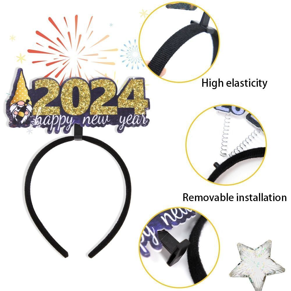 Happy New Year Headpieces 2024 New Years - Preppy Kids (Grand Bazaar)