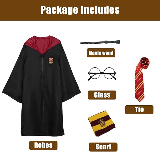 Harry Potter Cosplay outfit costume kids and teens