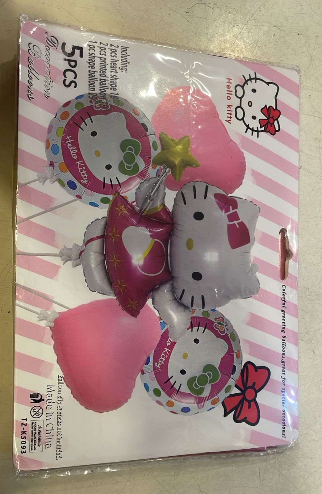 Hello Kitty 5pc Foil Balloon set