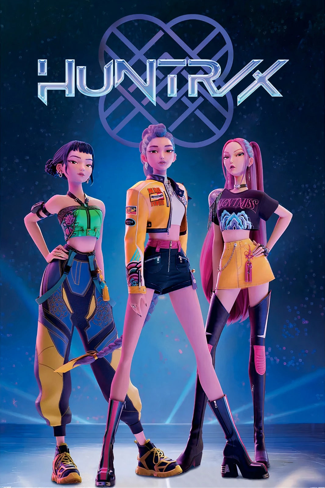 KPOP Demon Hunters Huntrix Poster "34 X 22"