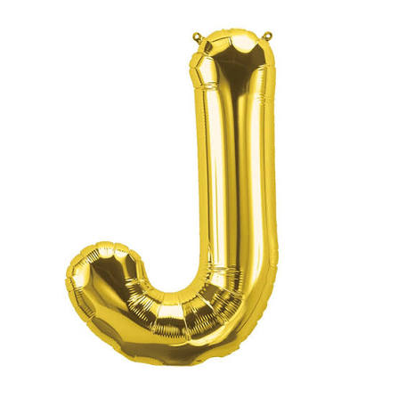 16" Letter J foil Gold