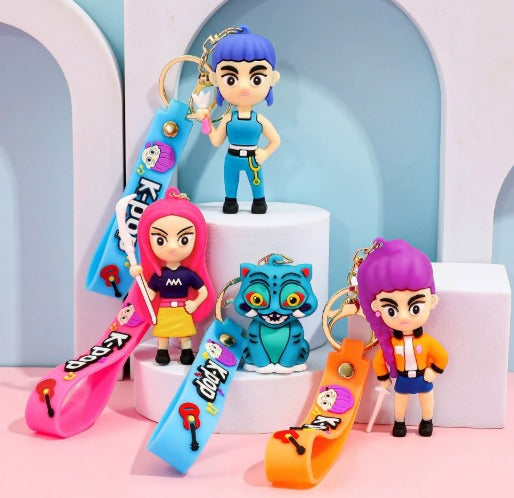 Kpop Demon Hunter Huntrix 3D character Keychains