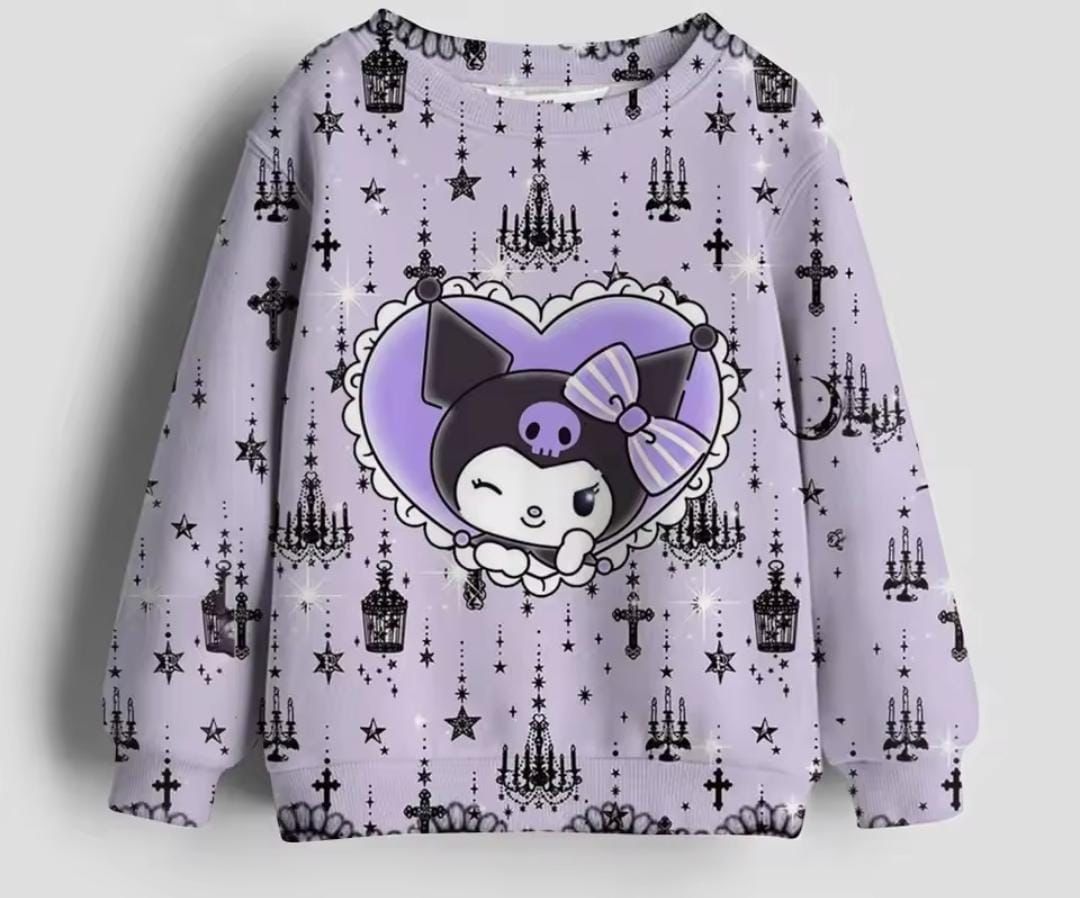 Sanrio Kuromi Purple & Black Sweater