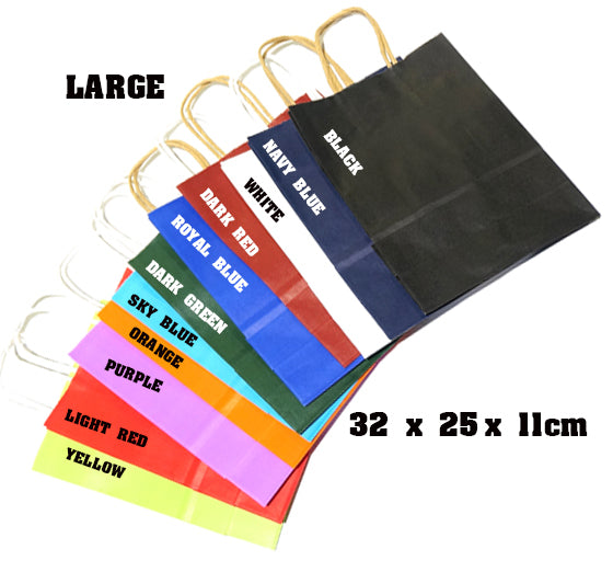 Large Plain Gift Bag Kraft Bag (1pc -32 x 25 x 11cm) - Preppy Kids (Grand Bazaar)