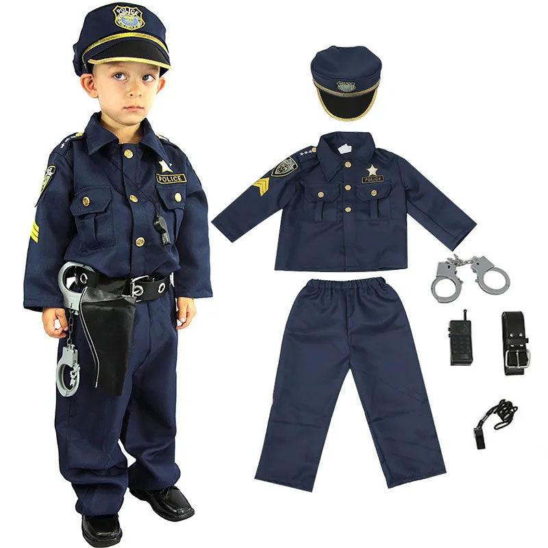 Policeman Costumes (Ages 3 to 7 years old) Officer career day outftit