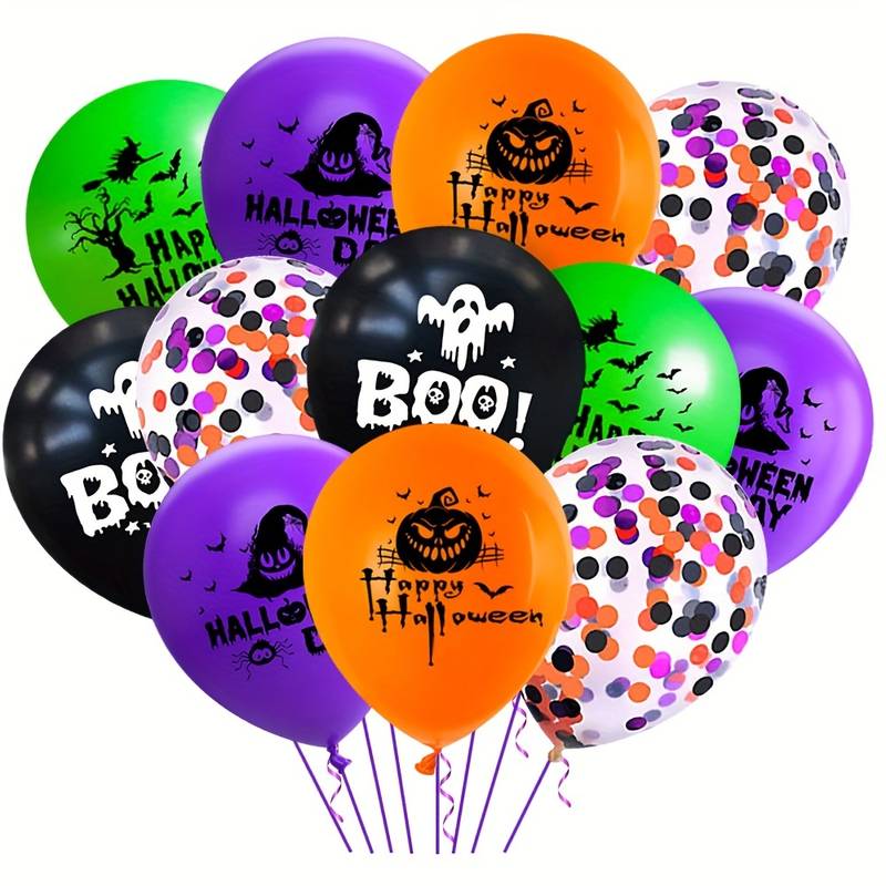 thumbnail image 2 of Halloween 5" Latex Eyeball Balloons – White & Black – 10-50 Count – Spooky Party Decor 2 of 5