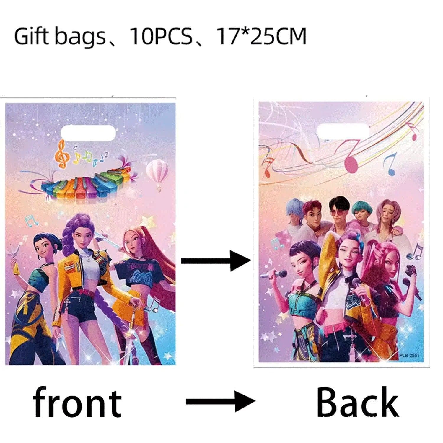 kpop Demon hunters party bags (10 pieces)