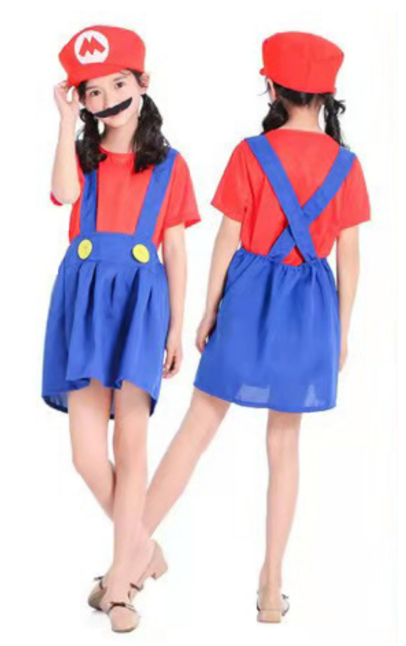 Mario Girls Kids Costume - Preppy Kids (Grand Bazaar)