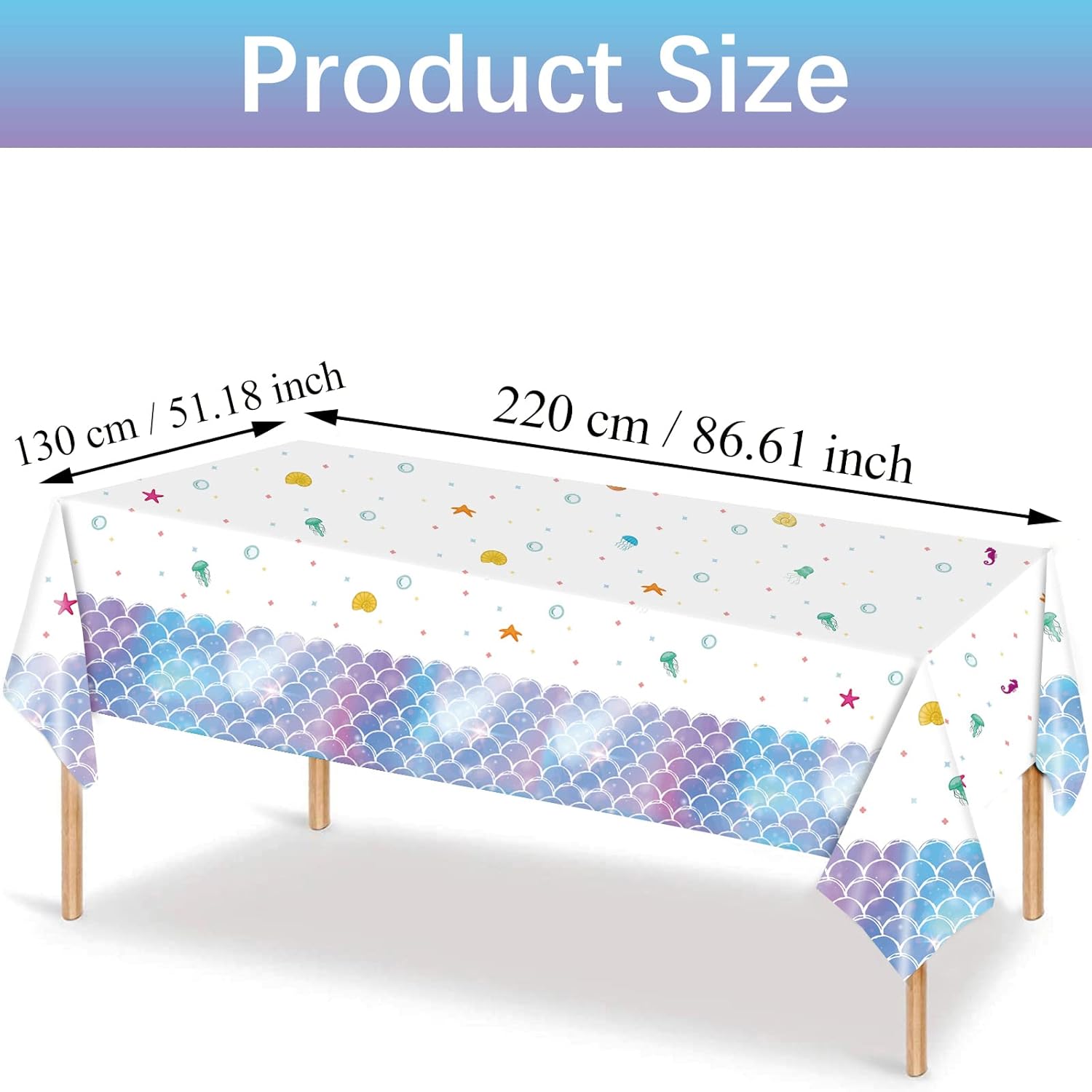 Mermaid Tablecloth Jelly  & Star Fish - Preppy Kids (Grand Bazaar)