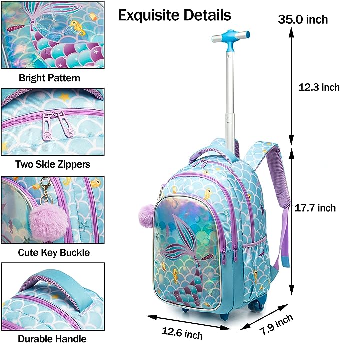 Mermaid Trolley Bag Version 2 - Preppy Kids (Grand Bazaar)