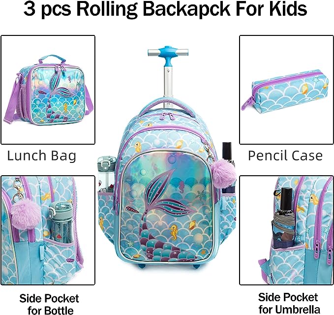Mermaid Trolley Bag Version 2 - Preppy Kids (Grand Bazaar)