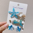 4pcs Purple Mermaid Tail & Starfish Hair Clips And Earrings Set - Preppy Kids (Grand Bazaar)