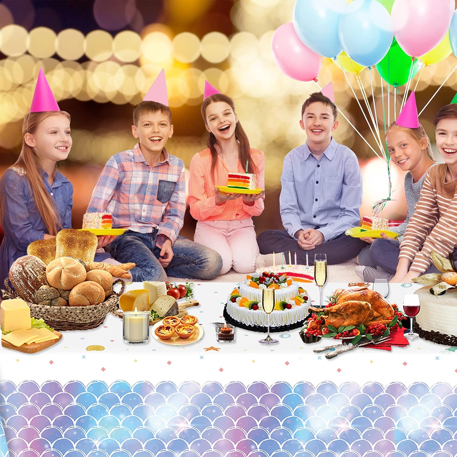 Mermaid Tablecloth Jelly  & Star Fish - Preppy Kids (Grand Bazaar)