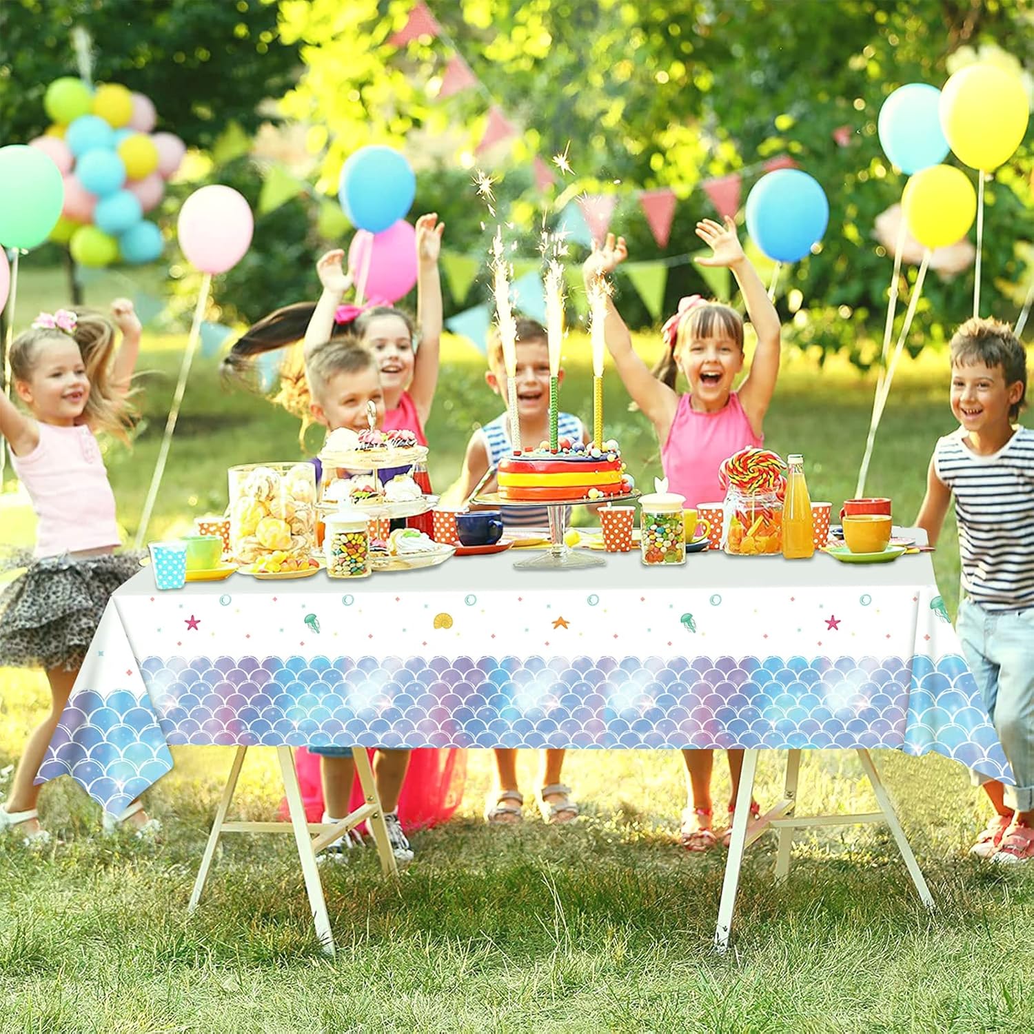 Mermaid Tablecloth Jelly  & Star Fish - Preppy Kids (Grand Bazaar)