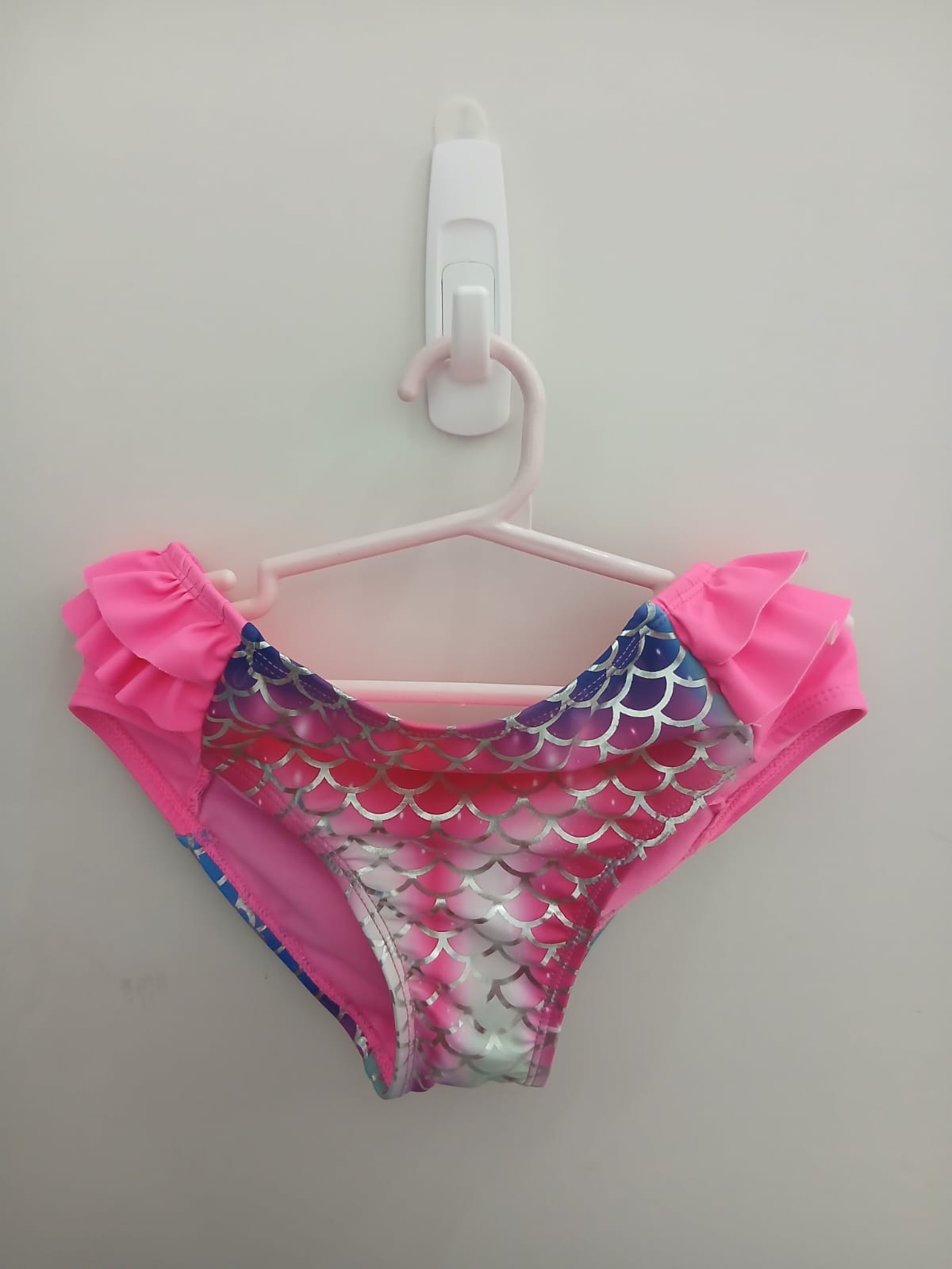 Girls 2PC pink mermaid bathing suit