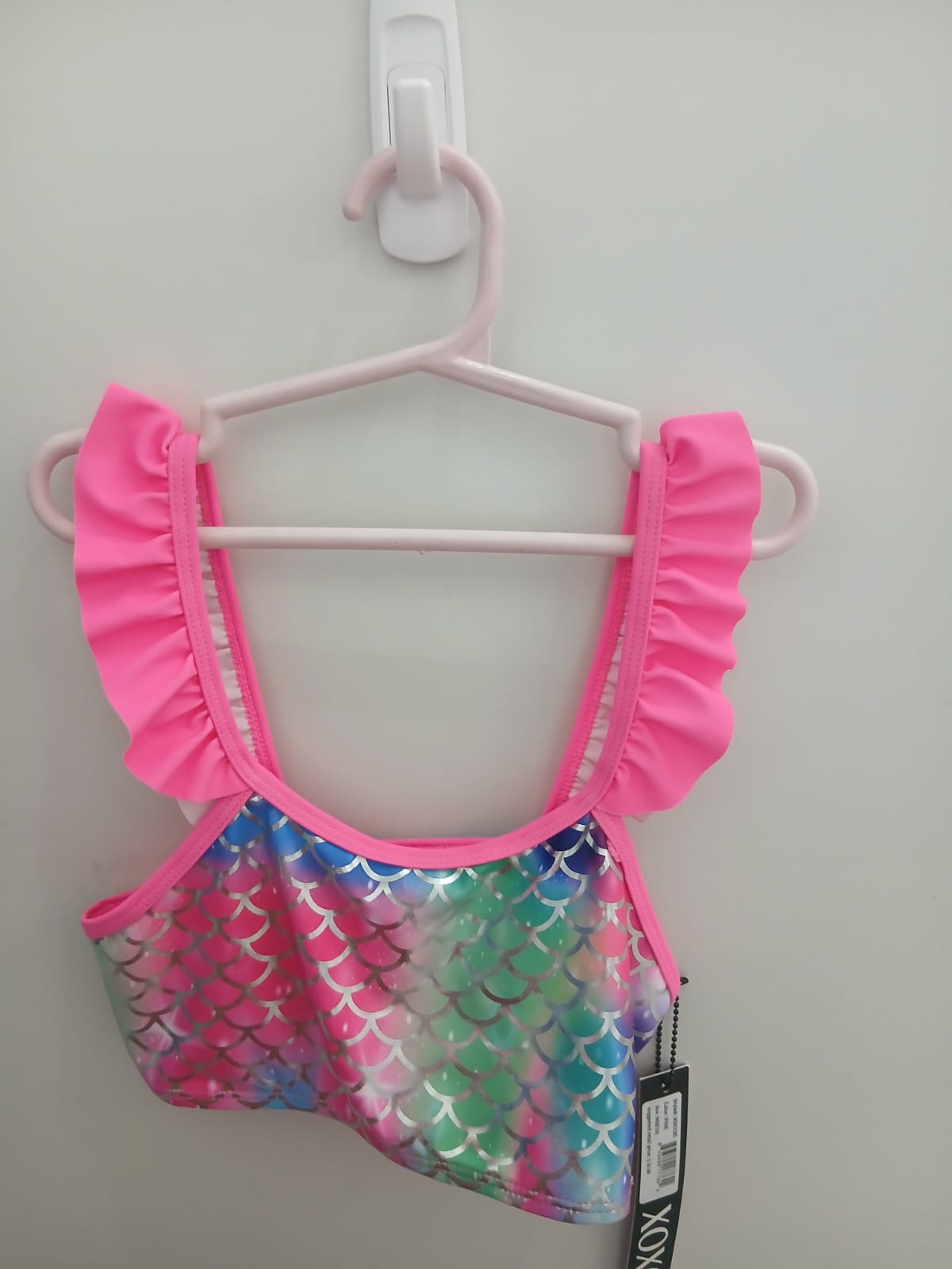 Girls 2PC pink mermaid bathing suit