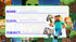 Minecraft school book Labels (Waterproof) - Preppy Kids (Grand Bazaar)