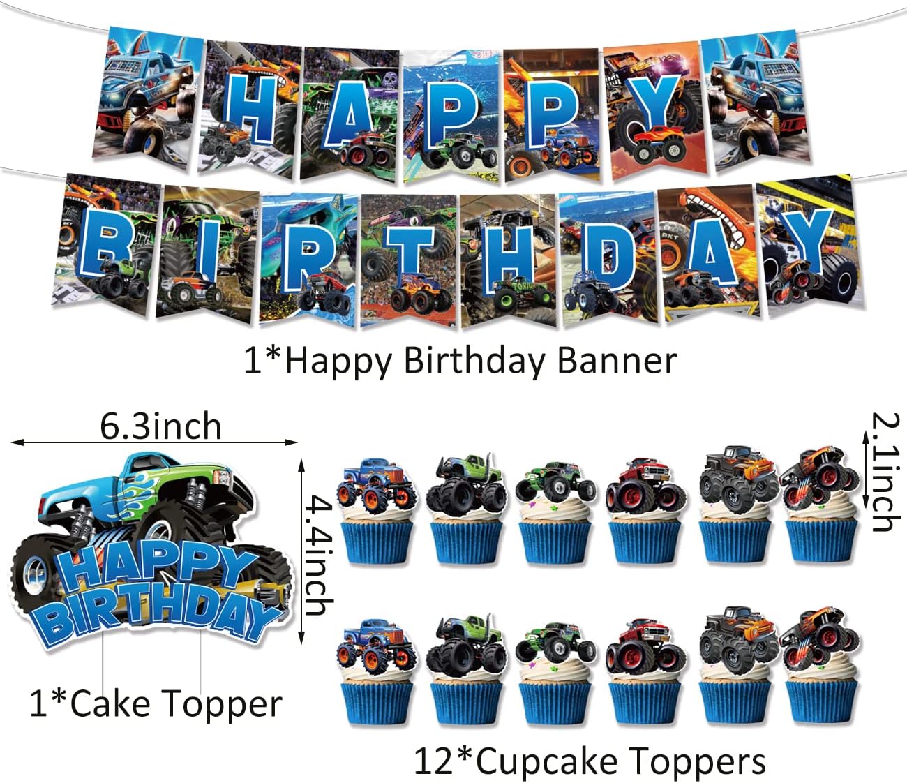 Monster Truck Decorations Version 2 - Preppy Kids (Grand Bazaar)