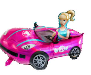 Barbie Car Foil Balloon - Preppy Kids (Grand Bazaar)