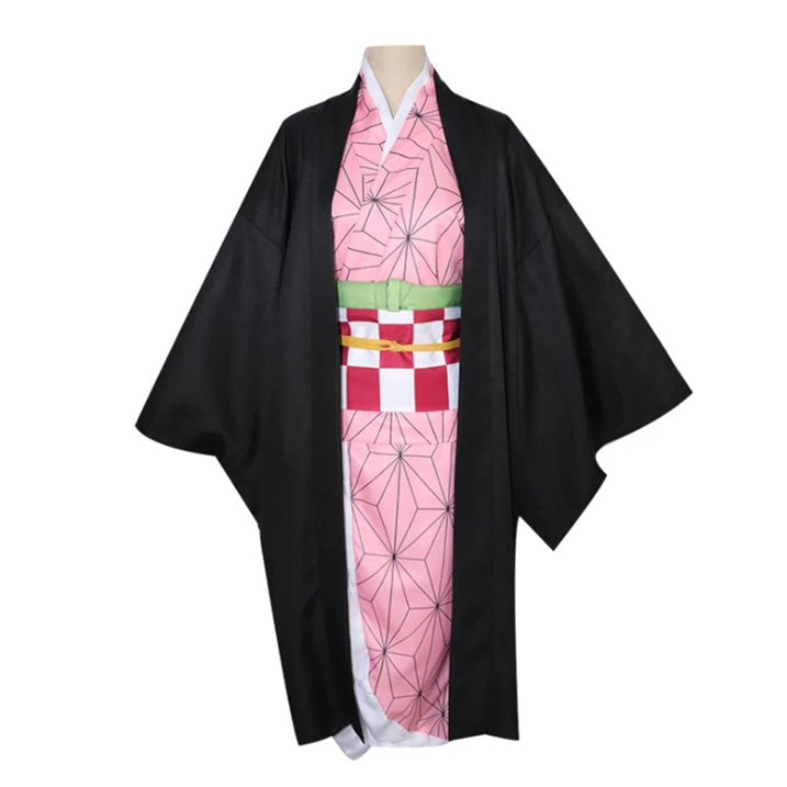 Nezuko Kids to adult sizes Demon Slayer Cosplay costume outfit - Preppy Kids (Grand Bazaar)
