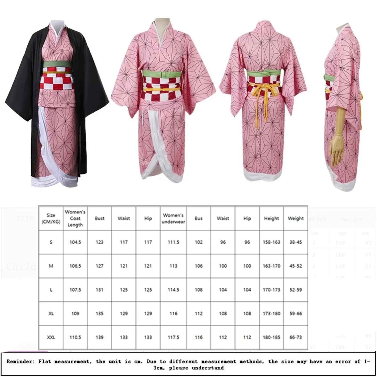 Nezuko Kids to adult sizes Demon Slayer Cosplay costume outfit - Preppy Kids (Grand Bazaar)