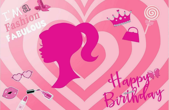 Barbie Party Decoration Package with Backdrop
