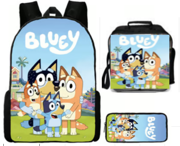 Bluey 3pc Ultimate Edition backpack set (3PC)  NO.1 - Preppy Kids (Grand Bazaar)