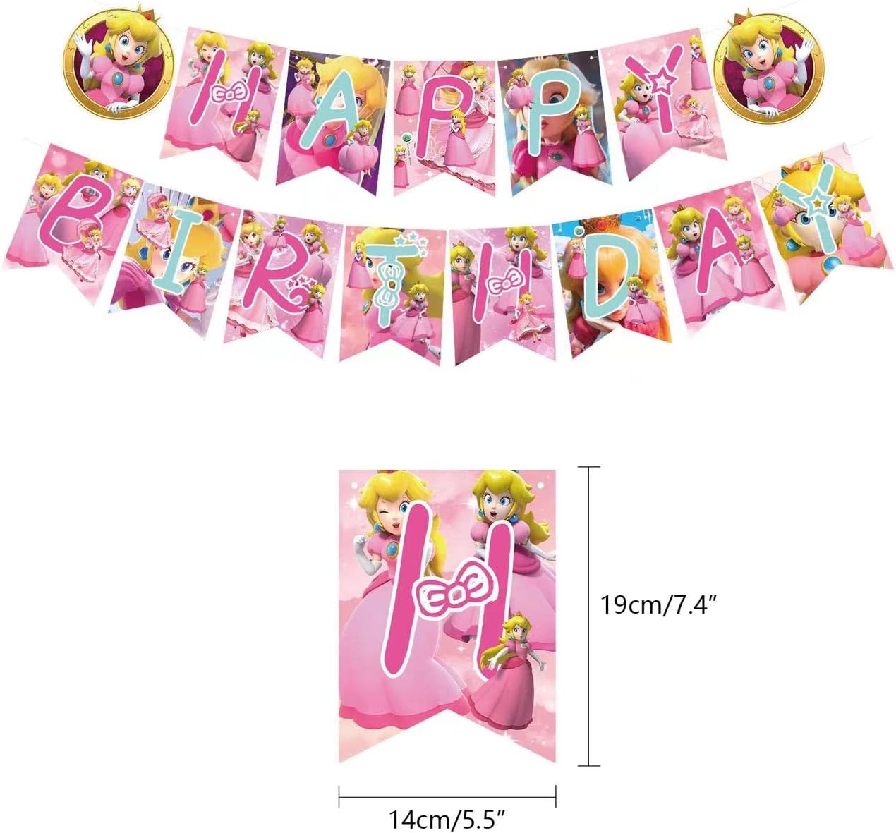 Princess Peach Party Decoration Package (Marios - Preppy Kids (Grand Bazaar)