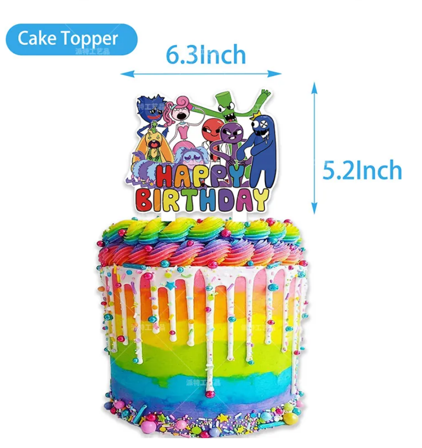 Rainbow Friends Party Decorations package - Preppy Kids (Grand Bazaar)