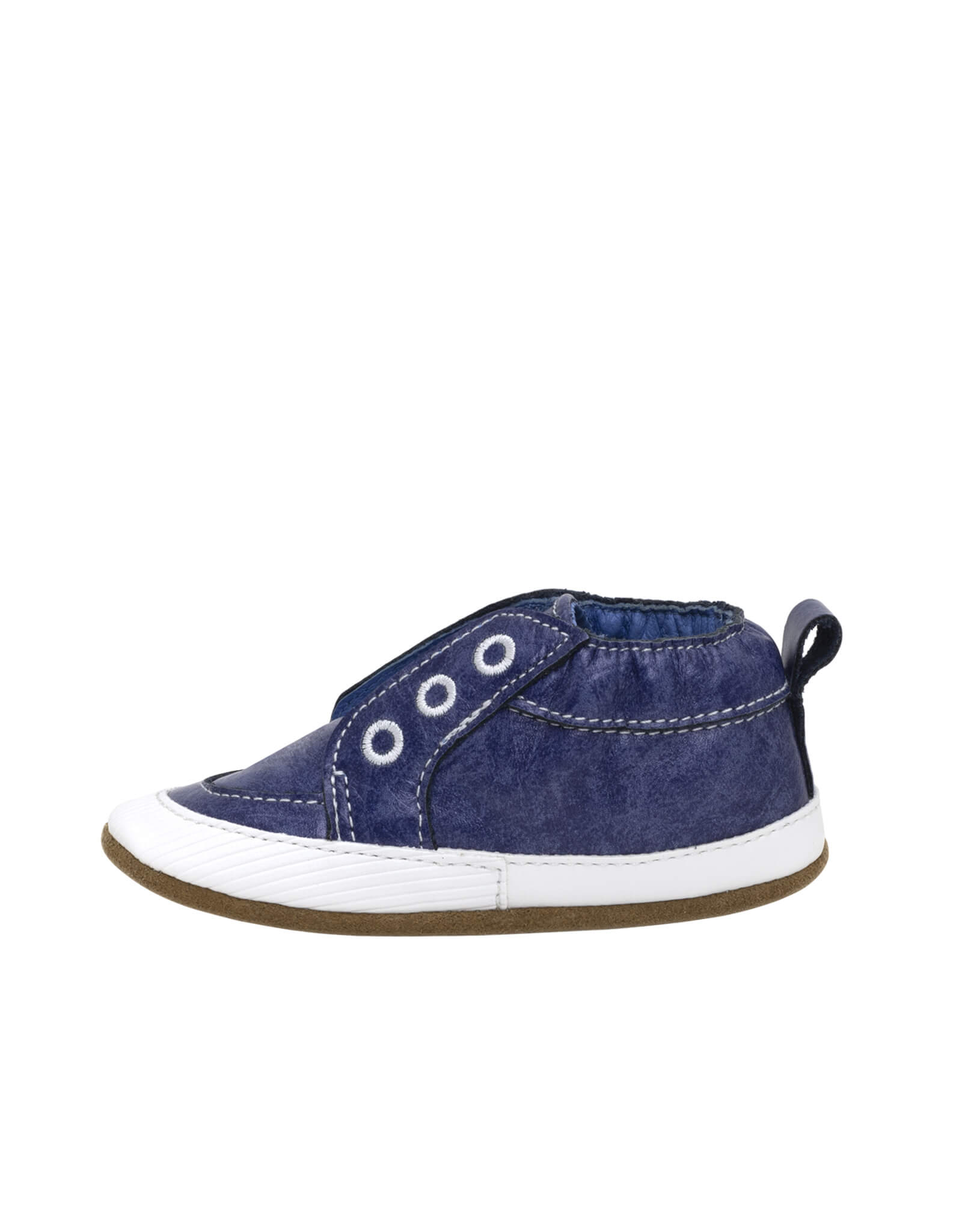 Robeez navy soft soles baby shoes