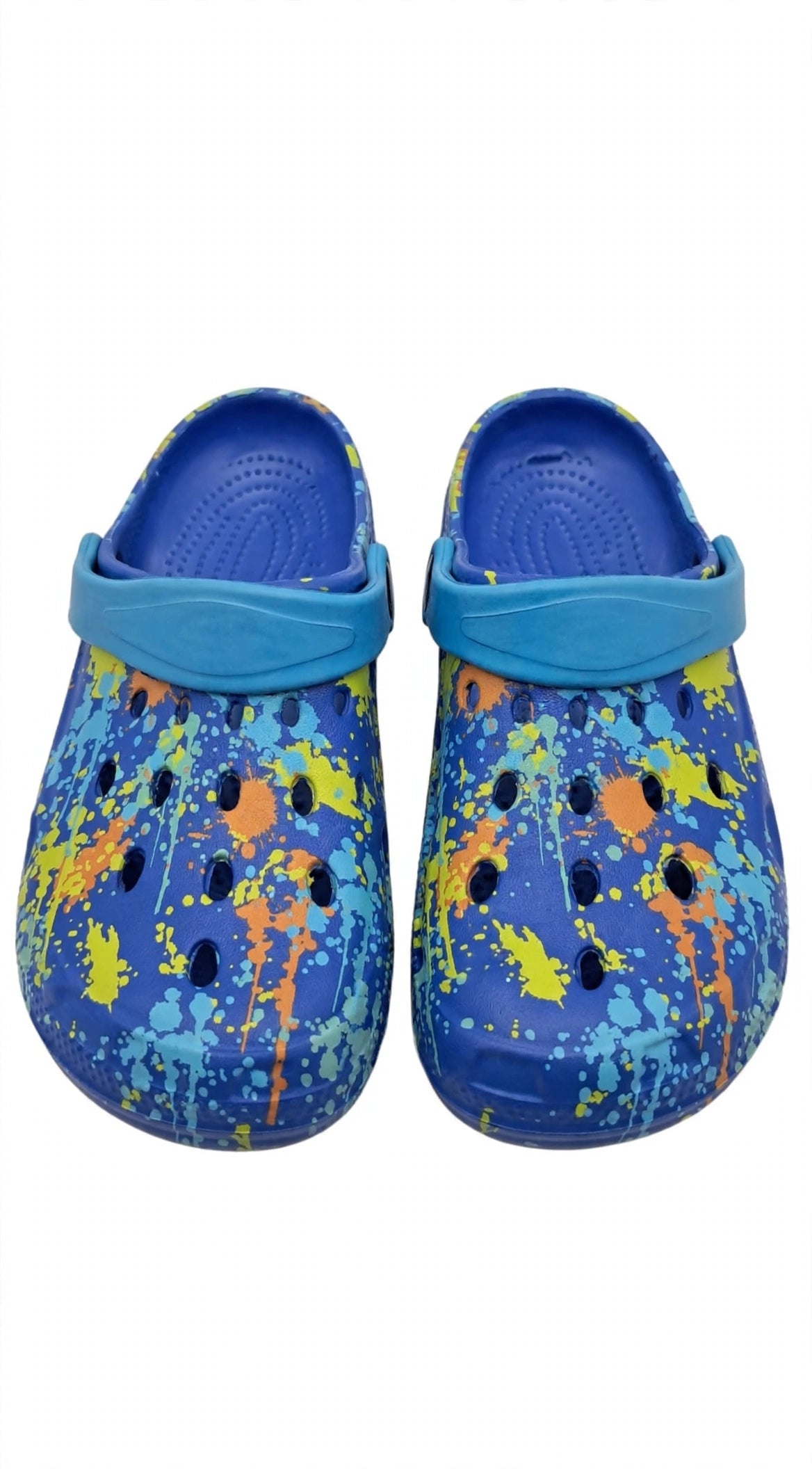 NEXT Plain Paint Spot Blue Clogs
