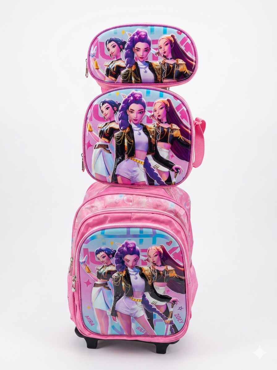 Kpop Demon Hunters 3pc Trolley Bag