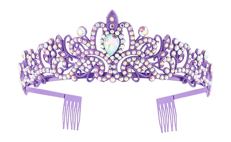 Purple Rhinestone Tiara