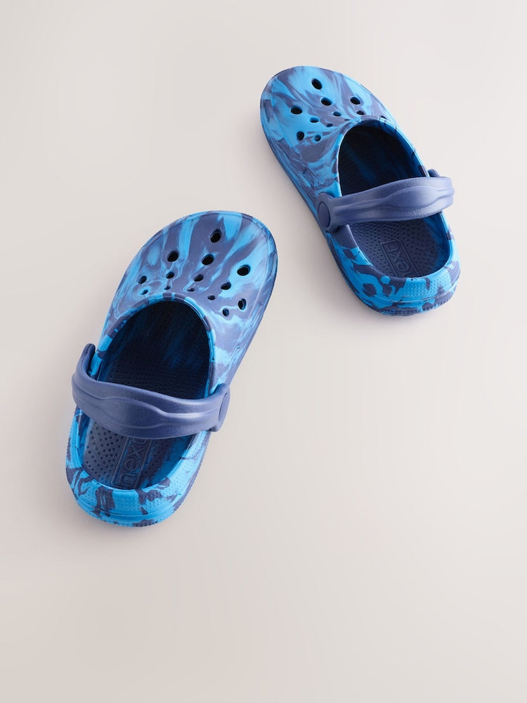 Blue shade Swirl crocs