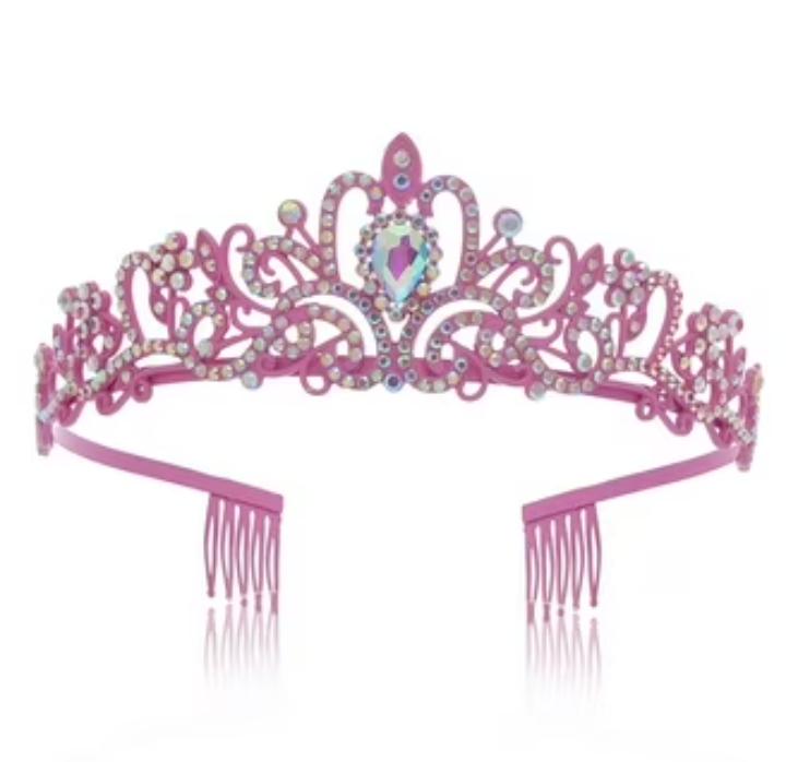 Pink Rhinestone Tiara