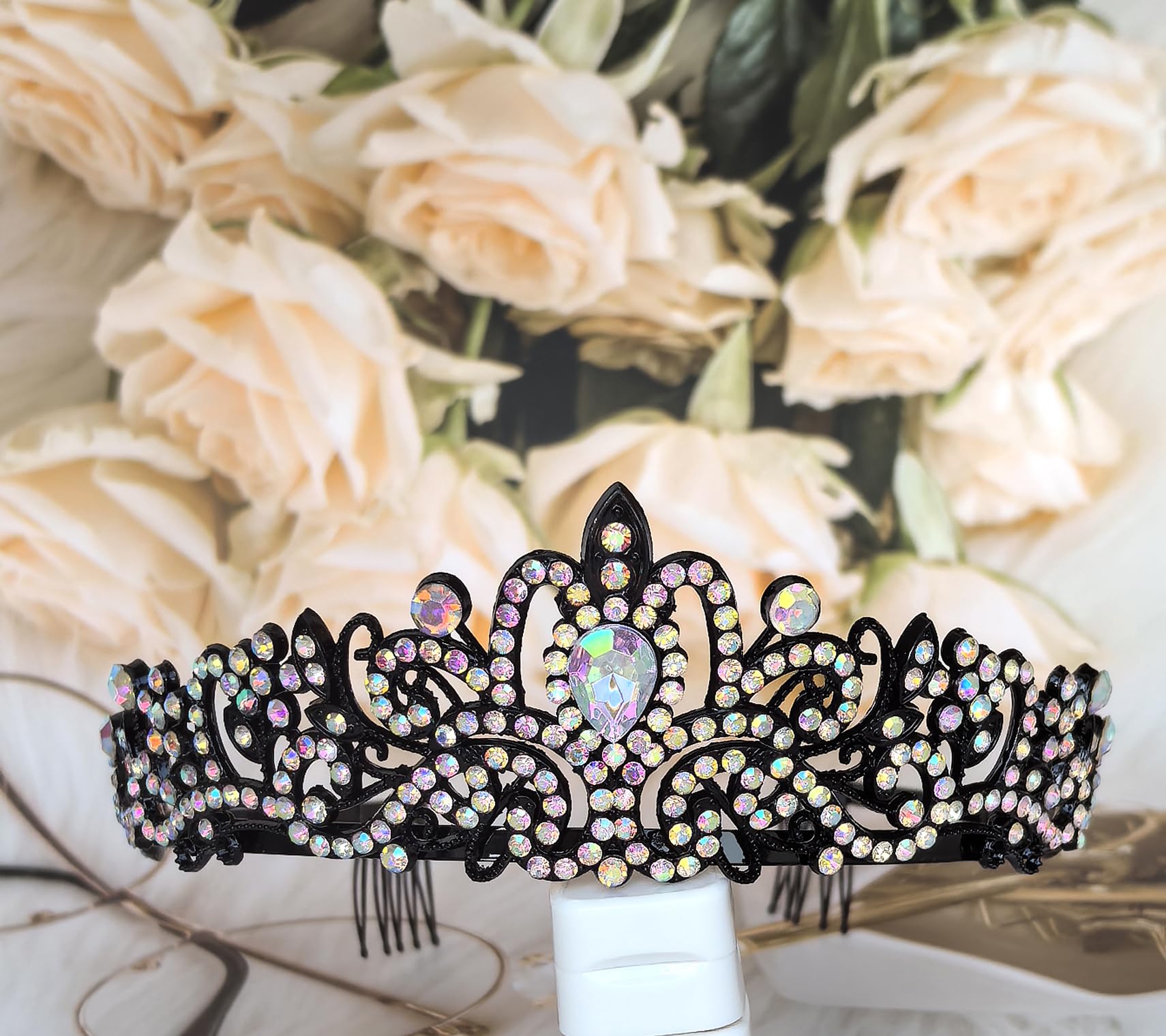 Black Rhinestone Tiara