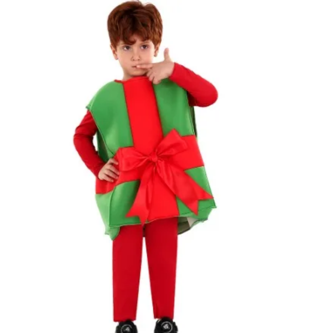Kids Christmas Gift Box Costume Boys