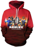 ROBLOX Red Ultimate Zipper 3D Hoodie - Preppy Kids (Grand Bazaar)
