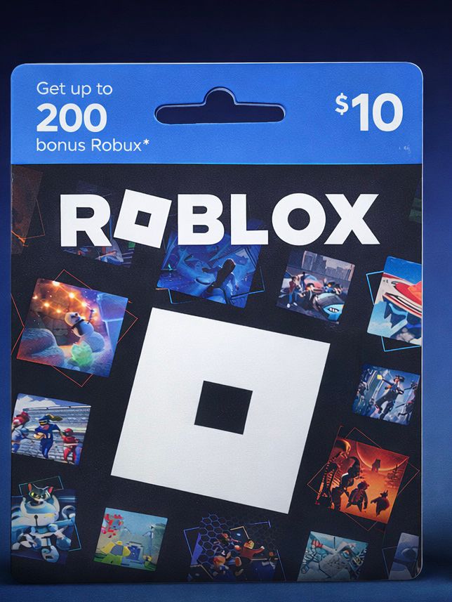 Roblox Gift Cards 10USD (Physical) (Get Up To 200 Bonus Bobux)