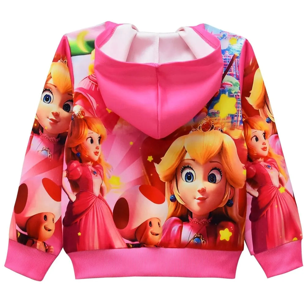 Princess Peach Zipper Hoodie - Preppy Kids (Grand Bazaar)