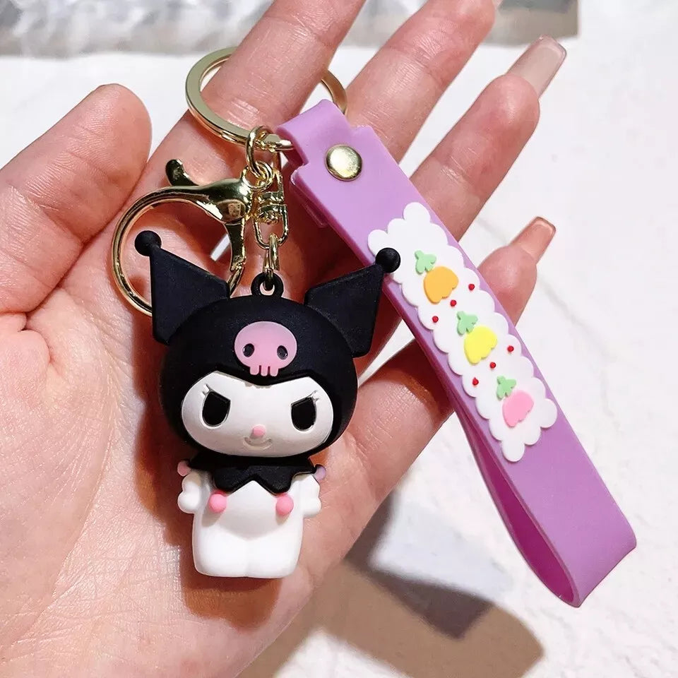 Sanrio Kuromi Key Chain Design 3 - Preppy Kids (Grand Bazaar)