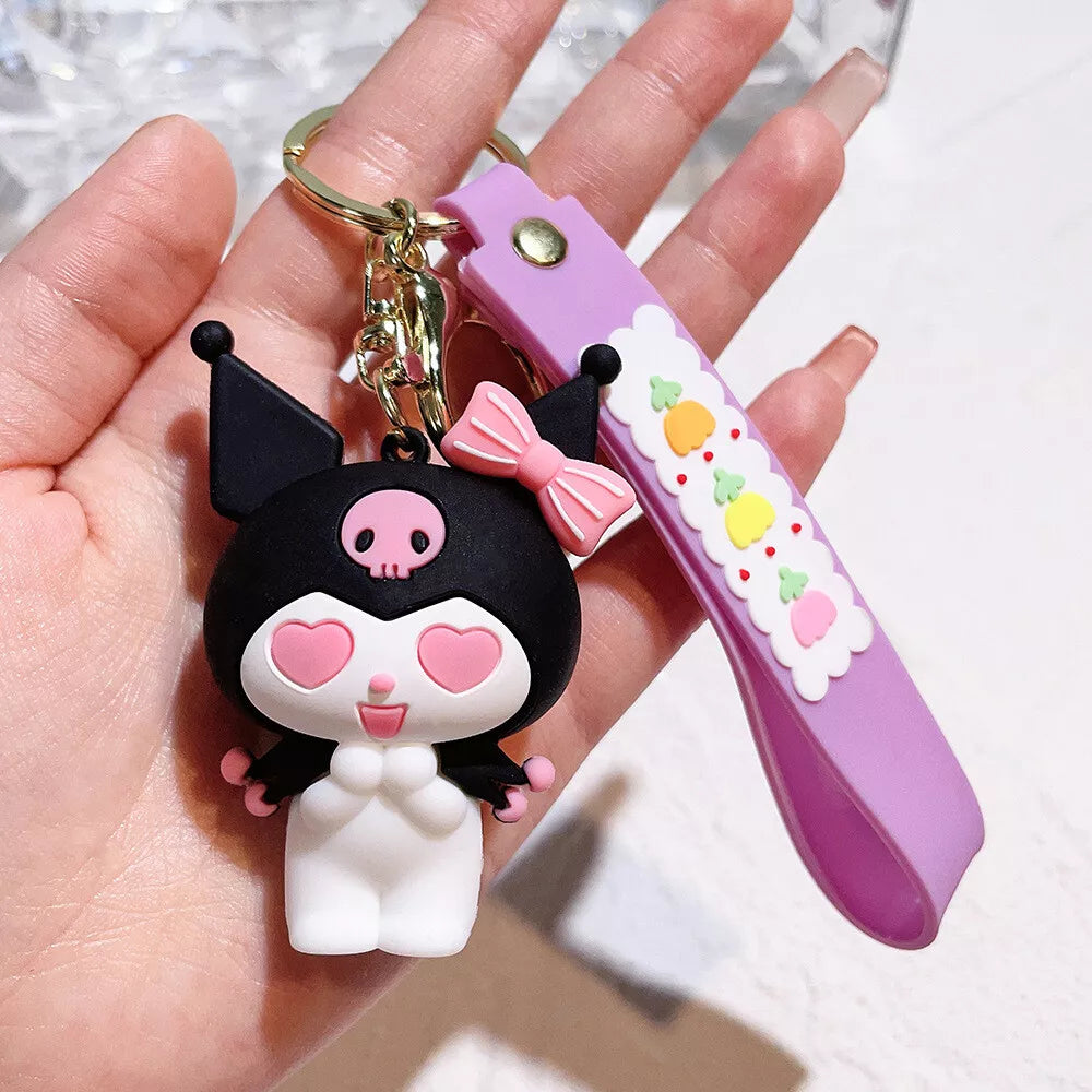 Sanrio Kuromi Key Chain Design 1 - Preppy Kids (Grand Bazaar)